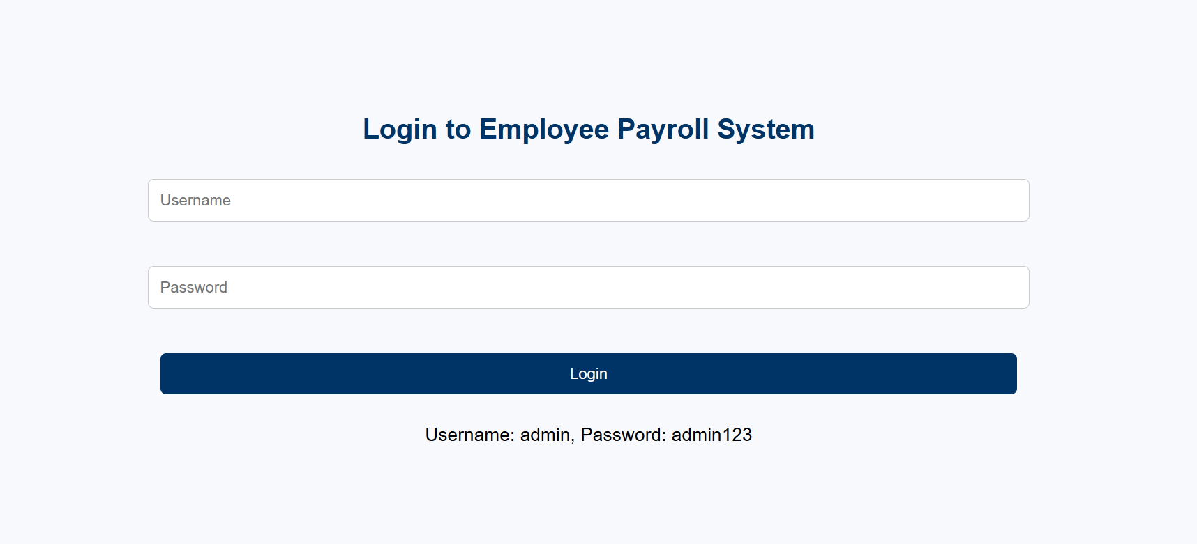 Login Demo
